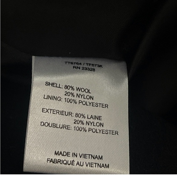 Trina Turk Black Asymmetrical Trench Coat - Picture 8 of 9